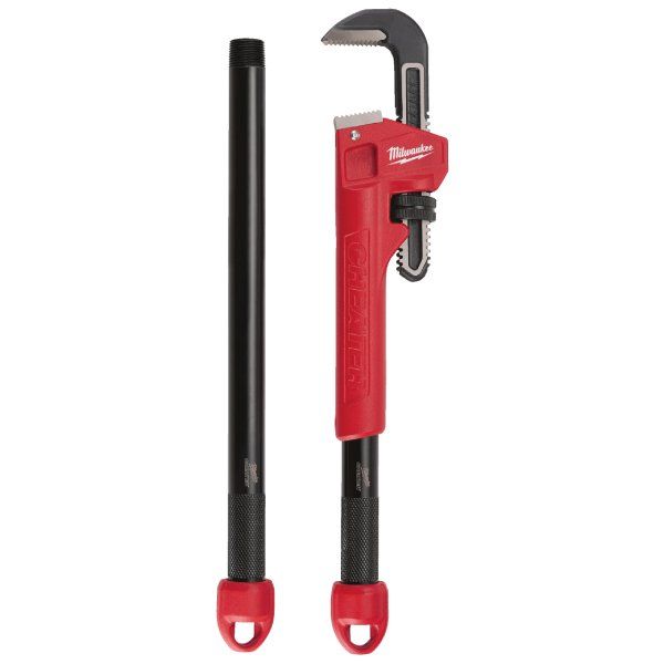 Ключ трубный стальной тип L Cheater 250-600 мм, сменные рукоятки, хват до 63 мм
