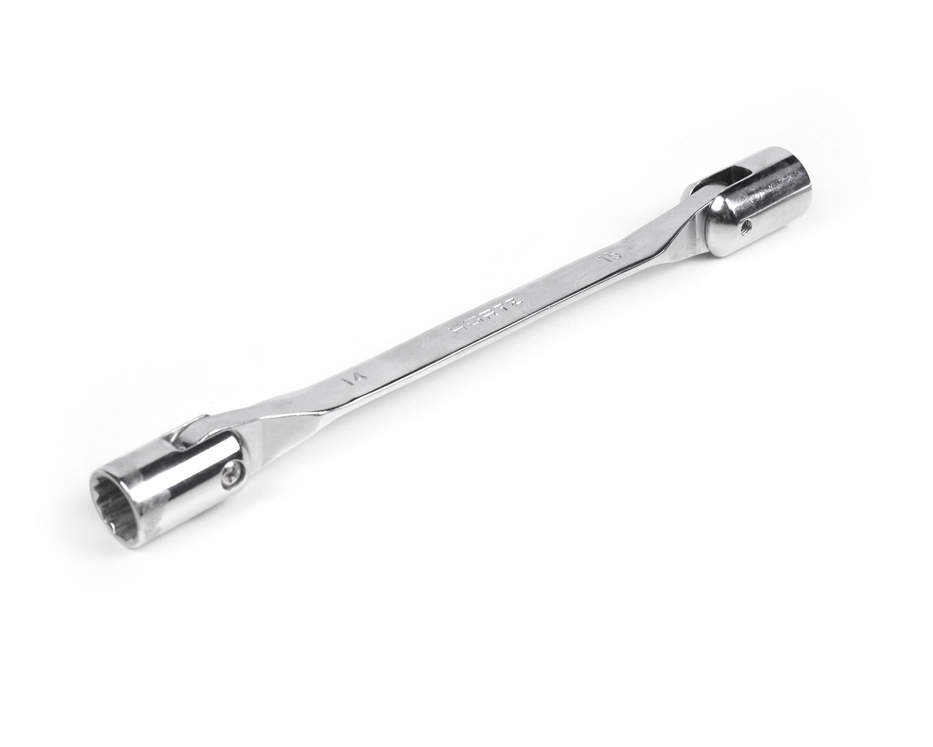 Ключ торцевой шарнирный 14х15 хром HORTZ