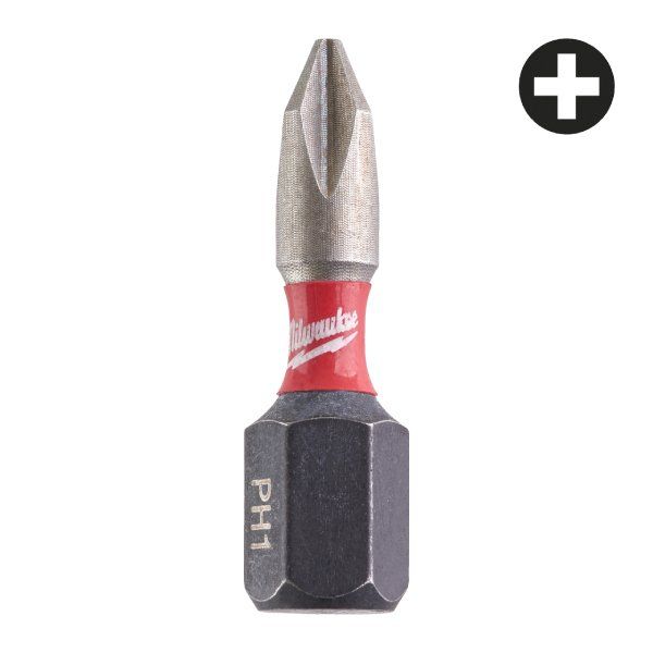 Бита PH1 25 мм SHOCKWAVE™ GEN III, 2 шт.