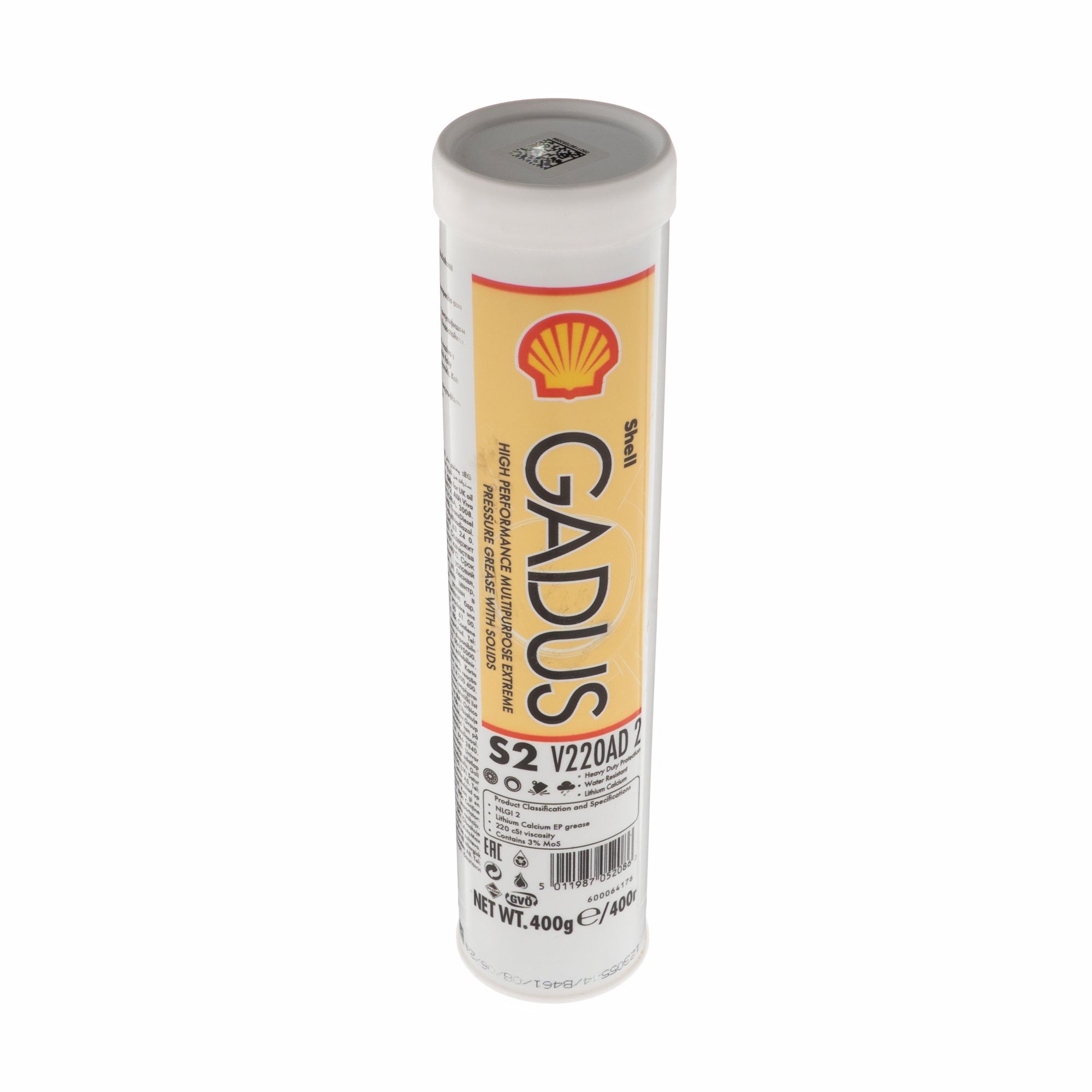 Пластичная смазка Shell Gadus S2 V220AD 2 туба 0,4 кг.