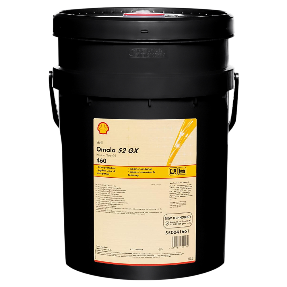 Редукторное масло Shell Omala S2 GX 460 ведро 20 л.