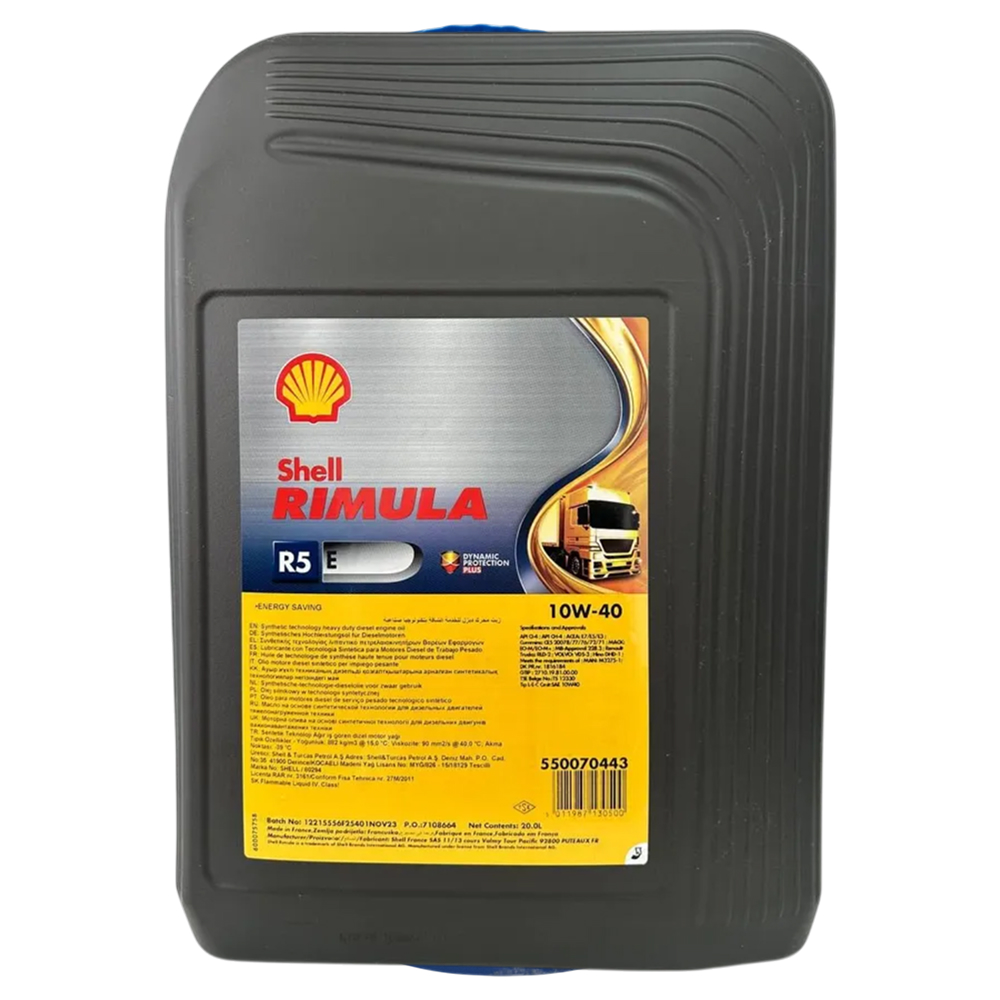 Моторное масло Shell Rimula R5 E 10W-40 ведро 20л