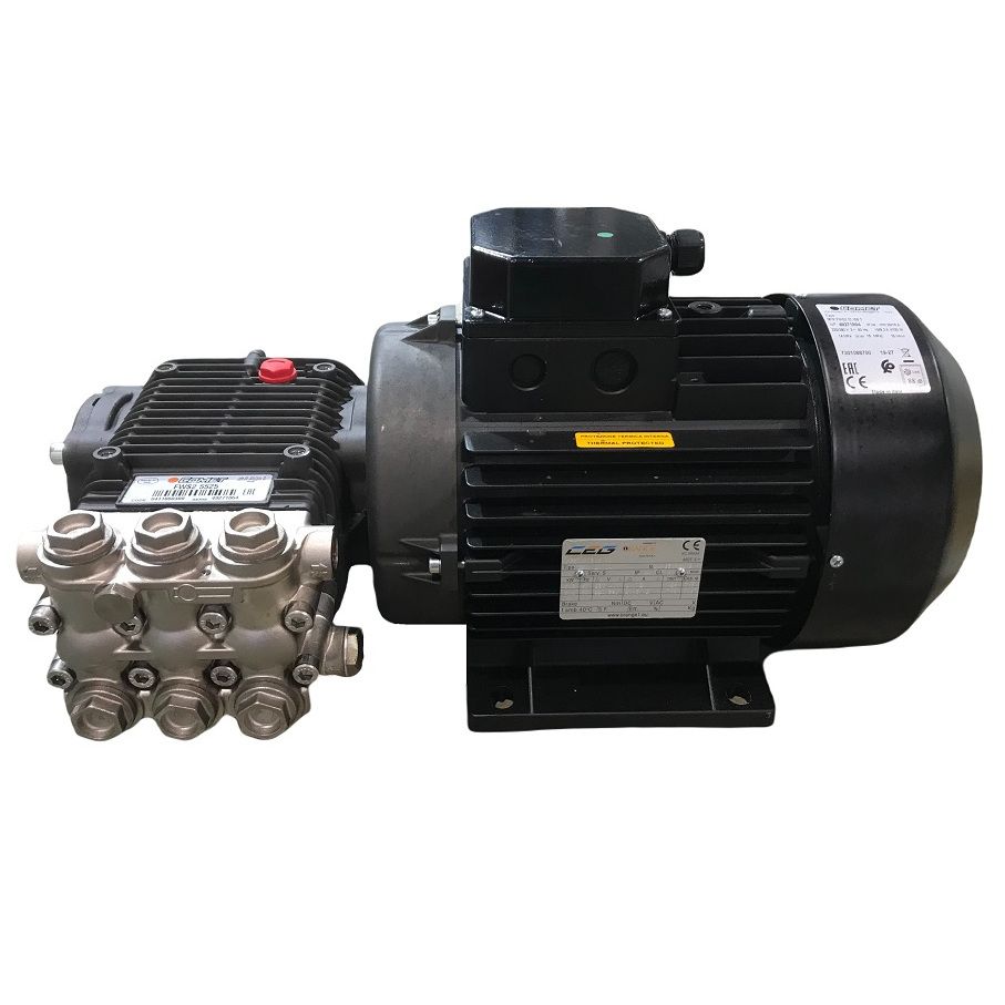 Насос плунжерный mtp fws2 15.150t 220-380/60 nk ht с эл. двигателем 5,5 квт 220/380 в для гор. воды