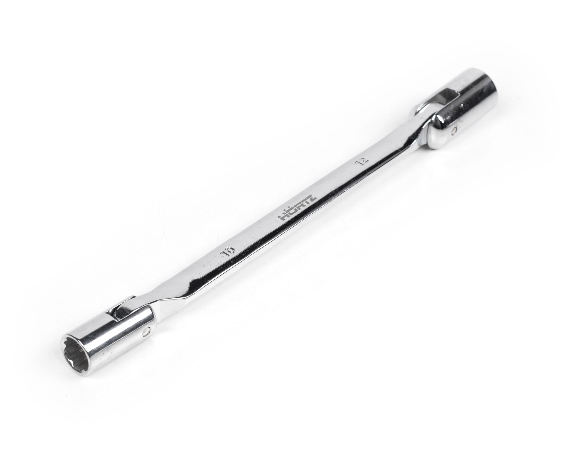 Ключ торцевой шарнирный 10х12 хром HORTZ