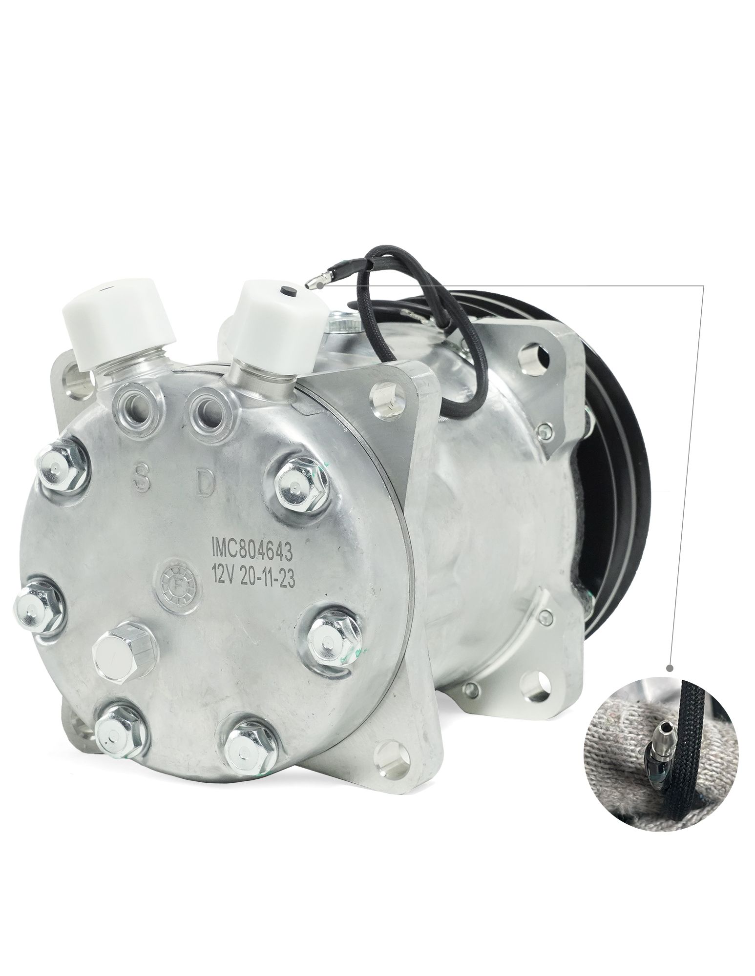 Компрессор кондиционера Iskramotor IMC804643 для МТЗ