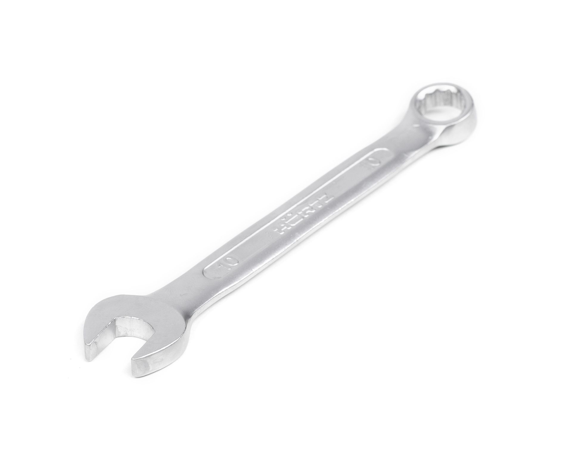 Ключ гаечный комбинированный 10х10 хромирование HORTZ
