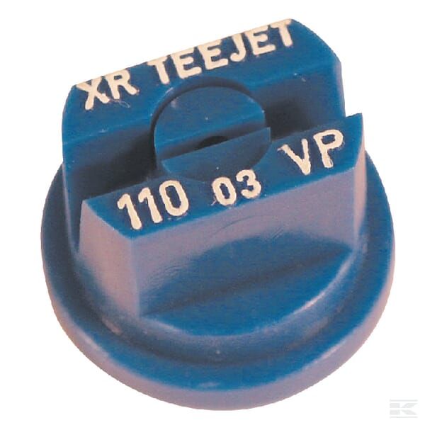 Форсунка плоская веерная XR 110° 03, синяя, пластиковая, TeeJet