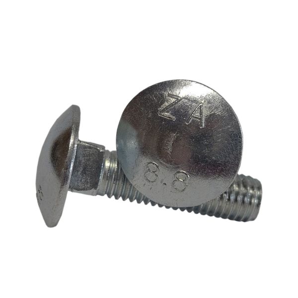 Болт М12x65 DIN 603 ISO 8677, класс прочности 8.8, оцинкованный, 70 шт.
