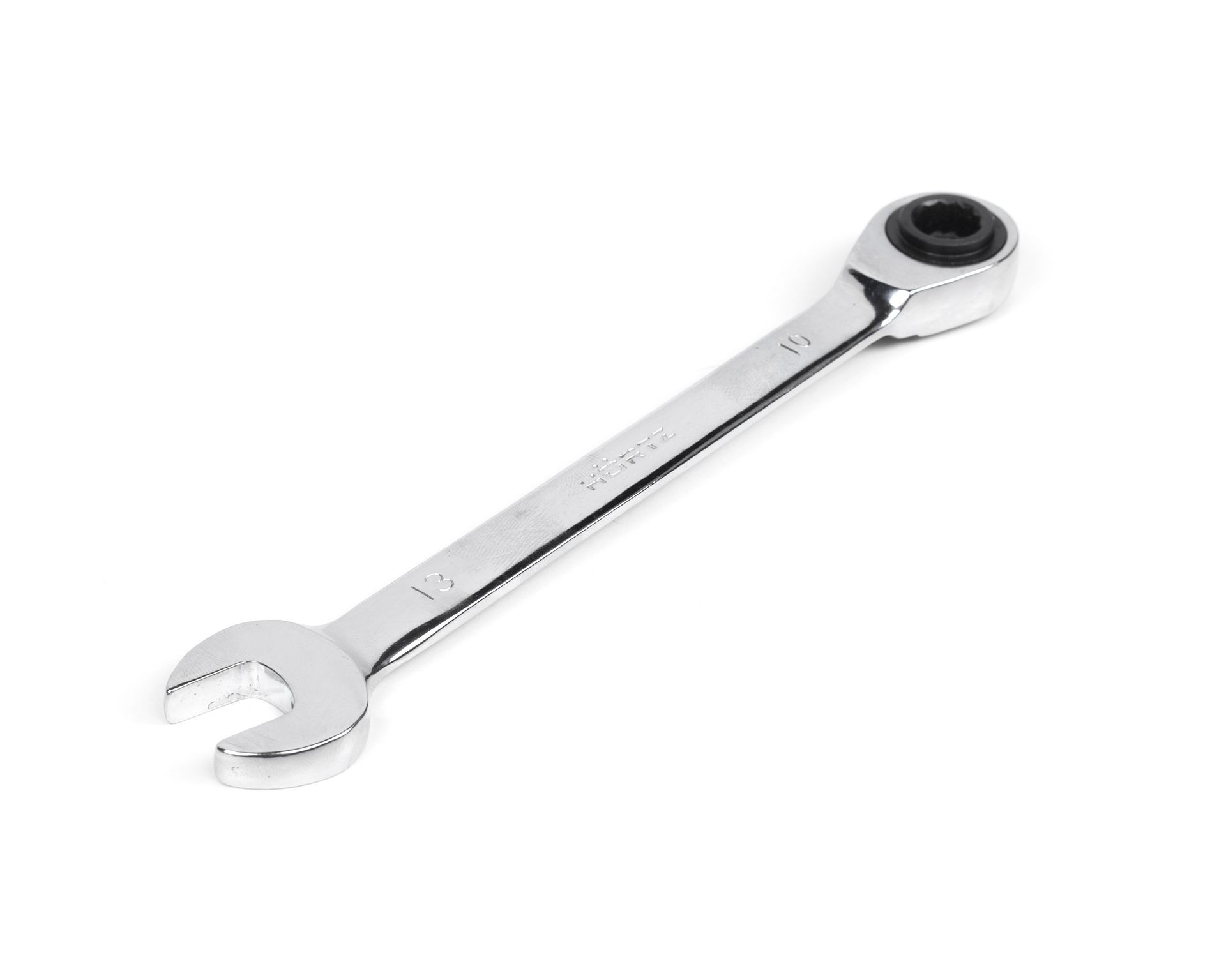 Ключ 3 в 1 комбинированный трещоточный реверсивный 8х10-13 хром HORTZ