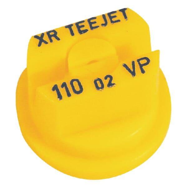 Форсунка плоская веерная XR 110° 02, желтая, пластиковая, TeeJet