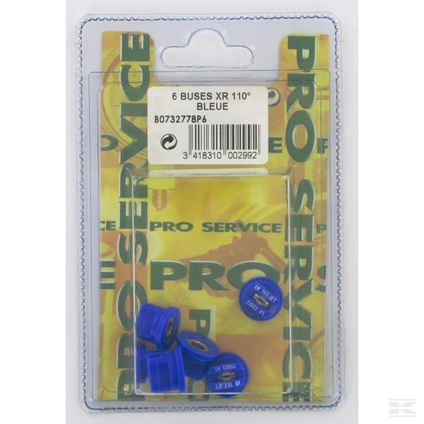 Форсунка плоская веерная XR 110° 03, синяя, нерж. сталь, Pro Service