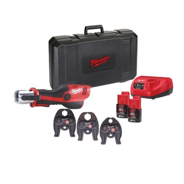 Аккумуляторный инструмент для обжима труб M12 HPT-202C V-SET2