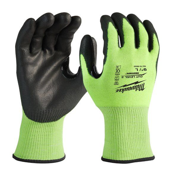 Перчатки защитные Hi-Vis Cut level (Хай Виз Кат Левел) 3/C, L/9
